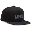 Casquette FOX Wordmark Tech Snapback Noir