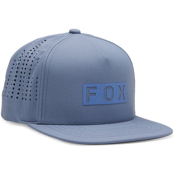 Casquette FOX Wordmark Tech Snapback Bleu