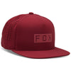 Casquette FOX Wordmark Tech Snapback Rouge