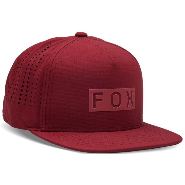 Casquette FOX Wordmark Tech Snapback Rouge