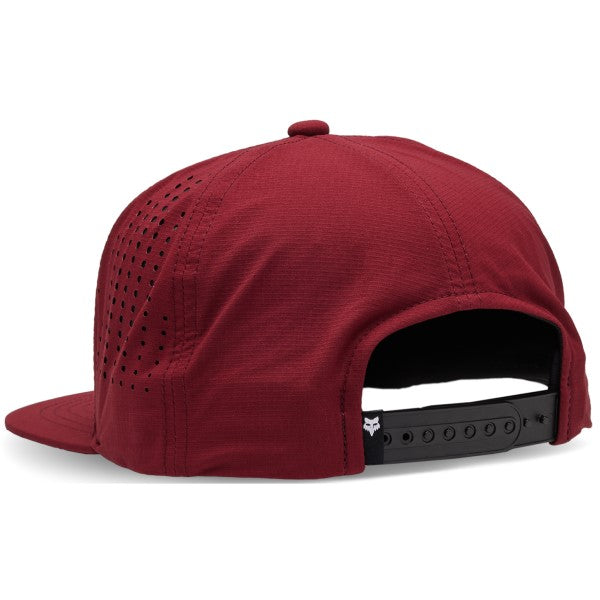 Casquette FOX Wordmark Tech Snapback Rouge Derrière