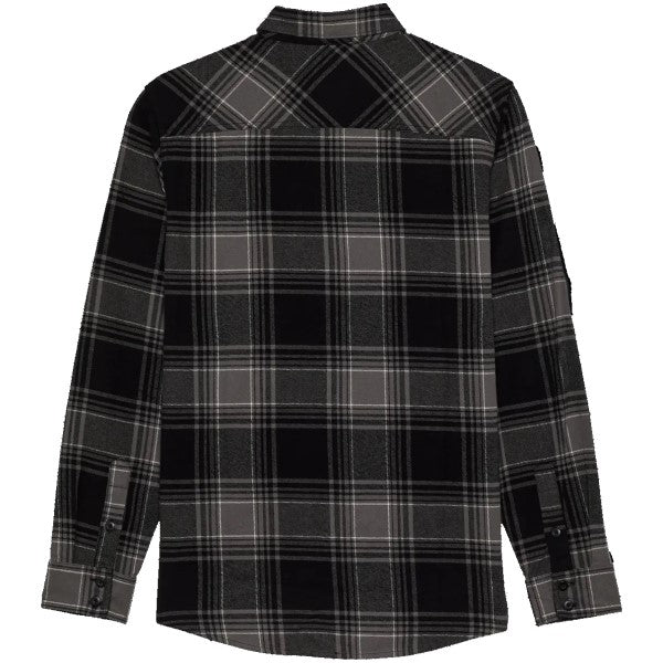 Chemise Traildust Flanelle Noir de dos