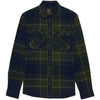 Chemise Traildust Flanelle Bleu/Vert de face