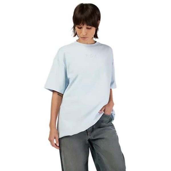 T-Shirt Wordmark Premium Femme Bleu Clair