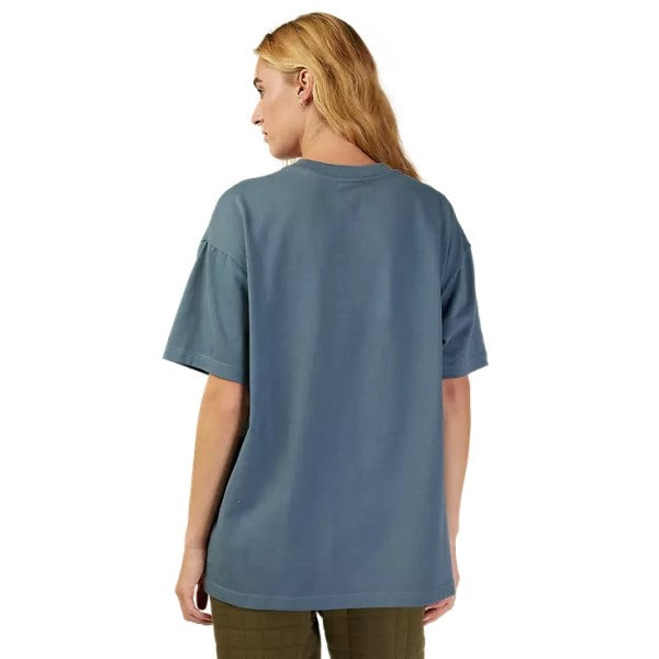 T-Shirt Wordmark Premium Femme Bleu Foncé Dos