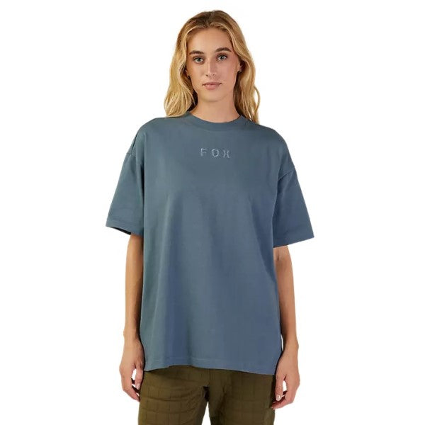 T-Shirt Wordmark Premium Femme Bleu Foncé