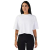 T-Shirt Wordmark Premium Crop Femme Blanc