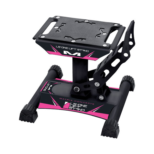 Matrix Concepts LS1 Lift Ständer Schwarz – Höhenverstellbarer Motorradständer Für Offroad-Bikes