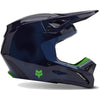 Casque de Motocross Taunt V1 Junior Bleu/Vert de gauche