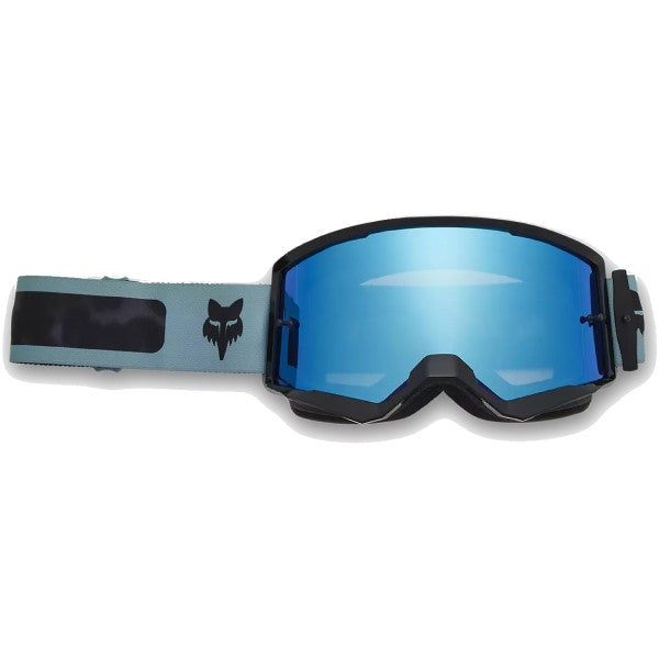 Lunettes de Motocross Main Taunt Bleu Miroir de face