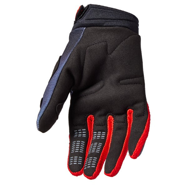 Gants de Motocross Interfere 180 Junior Fox Gris/Rouge Paume