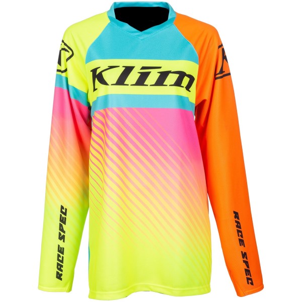 Chandail Sous-Vêtement de Motoneige Revolt Jaune/Rose de face