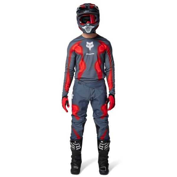 Pantalon de Motocross 360 Volatile Gris/Rouge essayage avant