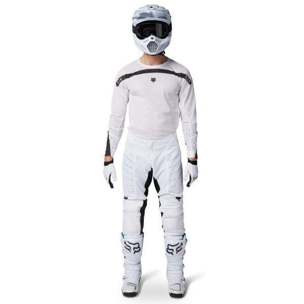 Pantalon de Motocross Ventilé Airline Aviation Fox Blanc look Complet