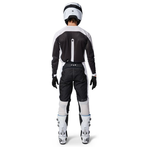 Pantalon de Motocross Ventilé Airline Aviation Fox Blanc look Complet Dos