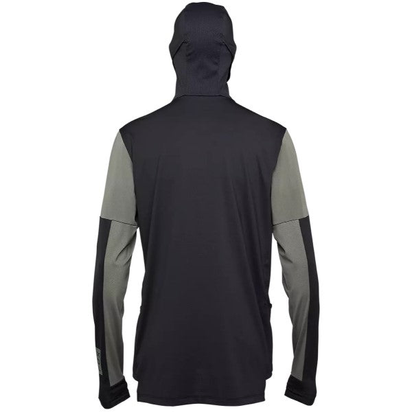 Chandail de Motocross Ranger Drive Wayfaring Noir/Vert de dos