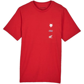 T-Shirt Fox x Honda II Premium Rouge de face