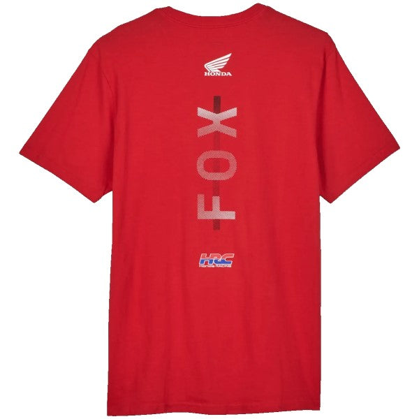 T-Shirt Fox x Honda II Premium Rouge de dos