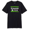 T-Shirt Fox x Kawasaki Premium noir, de face