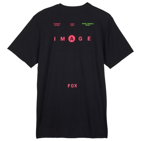 T-Shirt Fox Image Premium Noir Dos