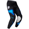 Pantalon de Motocross 360 Volatile Noir/Bleu incliné de face