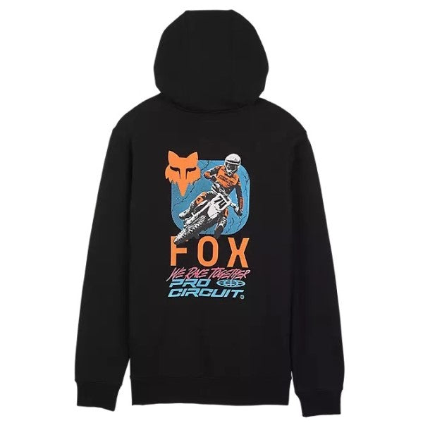 Coton Ouaté Fox X Pro Circuit noir, de dos