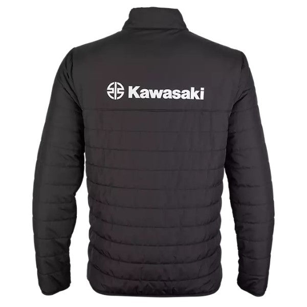 Manteau Kawasaki Howell noir vert, de dos