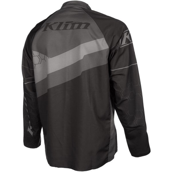 Manteau Revolt Noir/Gris incliné de dos