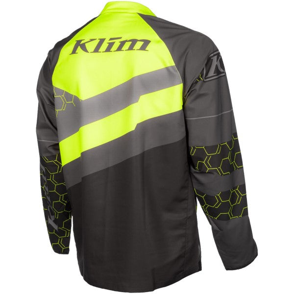 Manteau Revolt Haute-Visibilité/Noir incliné de dos