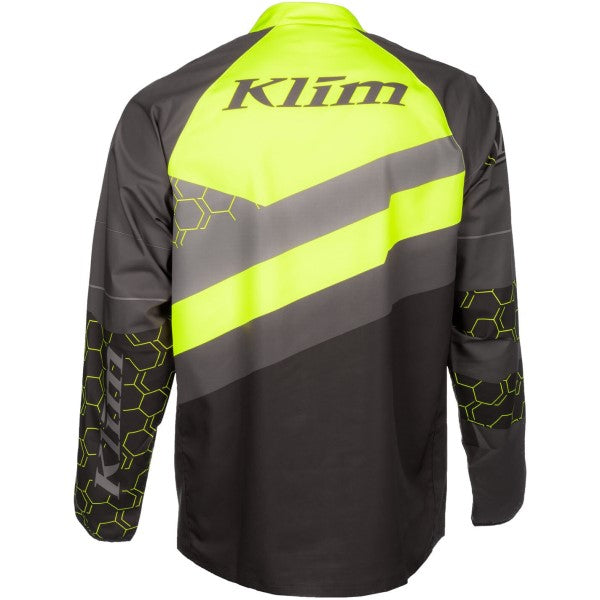 Manteau Revolt Haute-Visibilité/Noir de dos