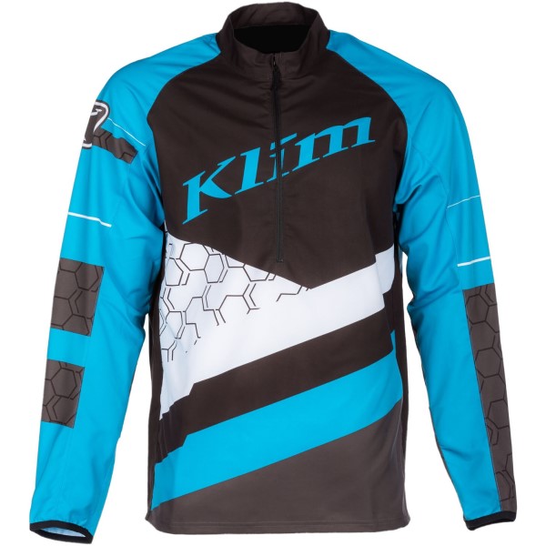 Manteau Revolt Bleu/Gris de face