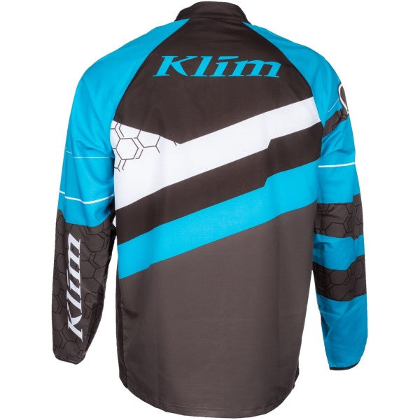 Manteau Revolt Bleu/Gris de dos