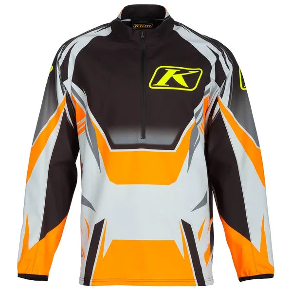 Chandail Sous-Vêtement de Motoneige Revolt 1/4 Zip Orange, de face