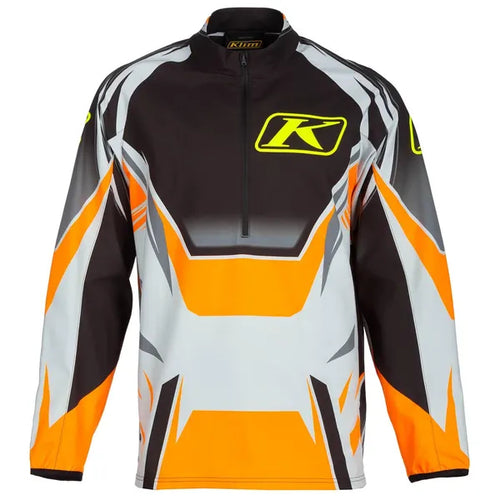 Chandail Sous-Vêtement de Motoneige Revolt 1/4 Zip Orange, de face