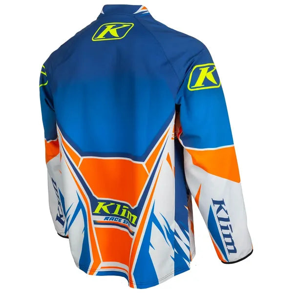 Chandail Sous-Vêtement de Motoneige Revolt 1/4 Zip Bleu, de dos