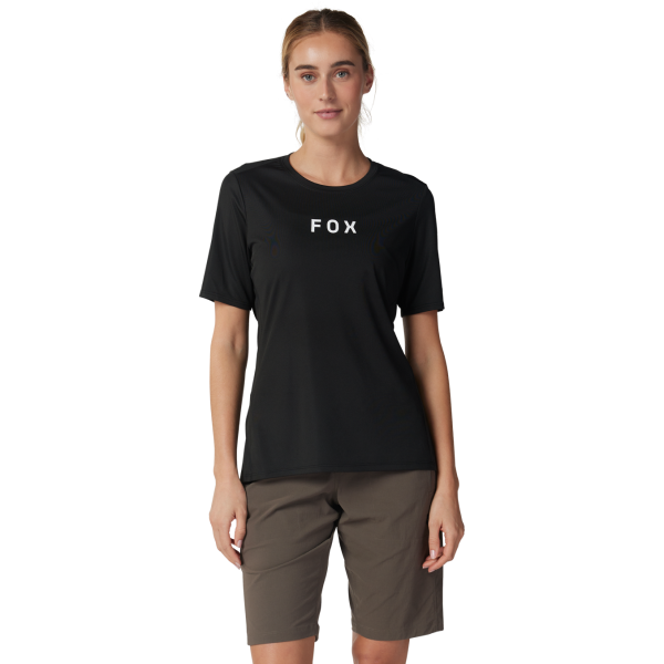 Chandail Vélo de Montagne Fox Ranger Wordmark Femme Modèle Noir