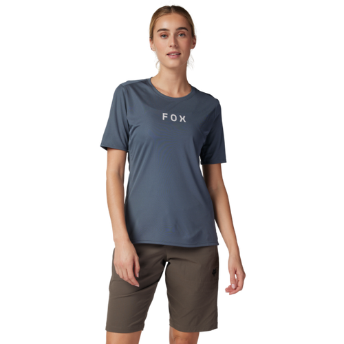 Chandail Vélo de Montagne Fox Ranger Wordmark Femme Modèle Graphite