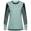 Maillot de Vélo Defend ML Femme Bleu, de face