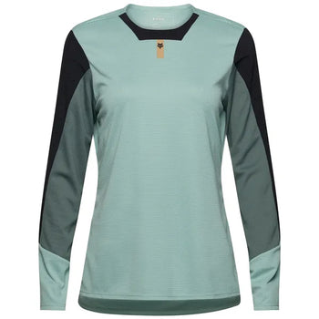 Maillot de Vélo Defend ML Femme Bleu, de face