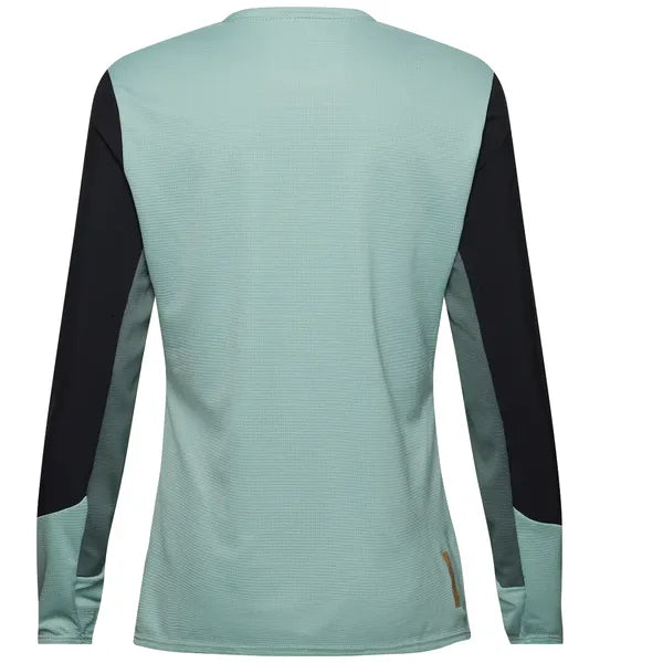Maillot de Vélo Defend ML Femme Bleu, de dos
