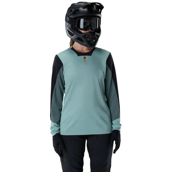 Maillot de Vélo Defend ML Femme Bleu