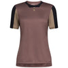 Maillot de Vélo Defend MC Femme Mauve, de face