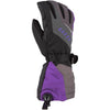 Gants de Motoneige à Manchette Ember Femme Mauve/Noir de dessus