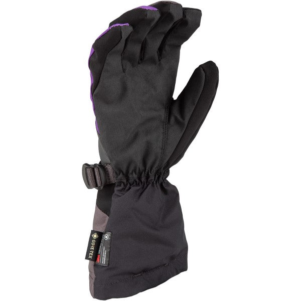 Gants de Motoneige à Manchette Ember Femme Mauve/Noir paume