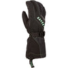 Gants de Motoneige à Manchette Ember Femme Noir/Vert de dessus