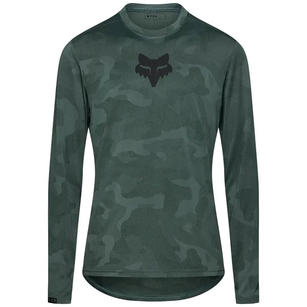 Maillot de Vélo Ranger TruDri ML Vert/Noir, de face