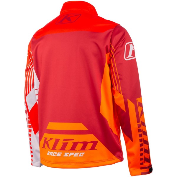 Veste de Motoneige Revolt Klim Rouge de dos