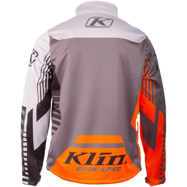 Manteau de Motoneige Revolt Junior Gris/Orange de dos