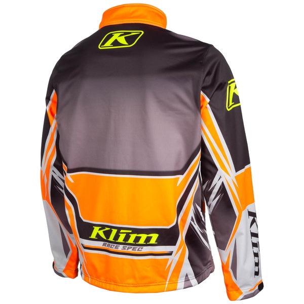 Manteau de Motoneige Revolt Junior/Orange/Noir de dos