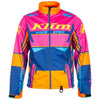 Manteau de Motoneige Revolt Junior/Rose/bleu de face